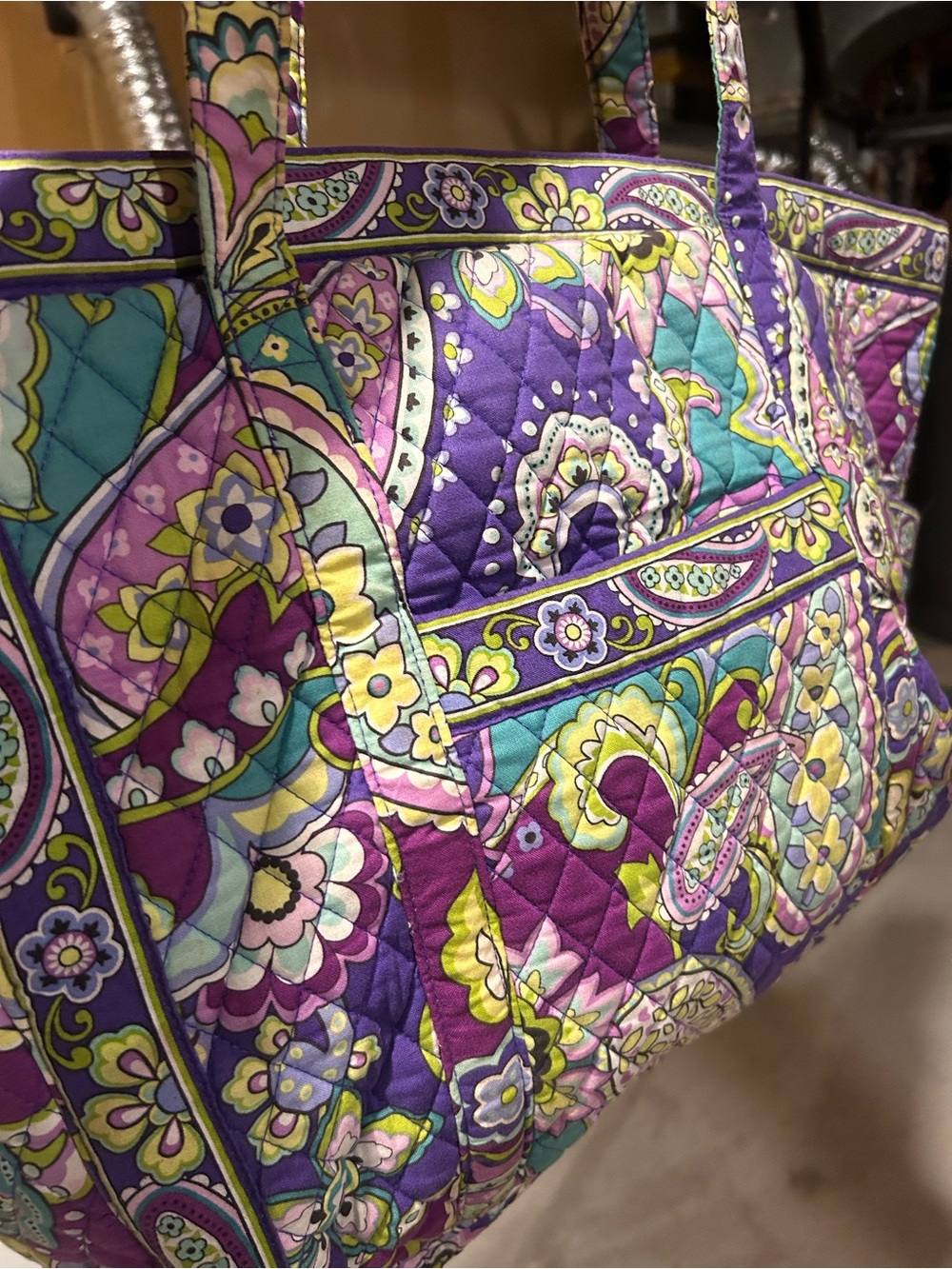 Retired Vera Bradley Heather Fall 2013 Get Carried Away Travel Tote